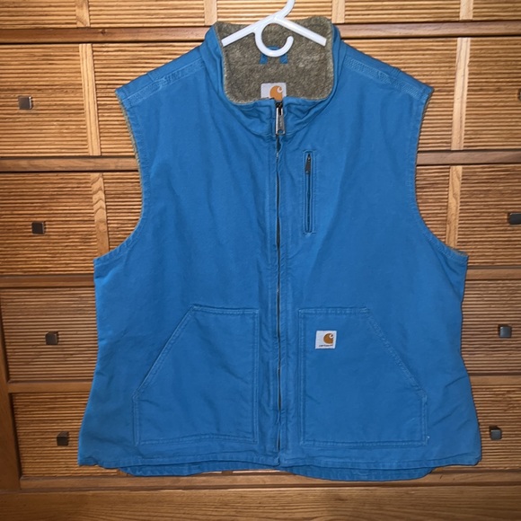 CARHARTT WASHED DUCK MOCK NECK VEST